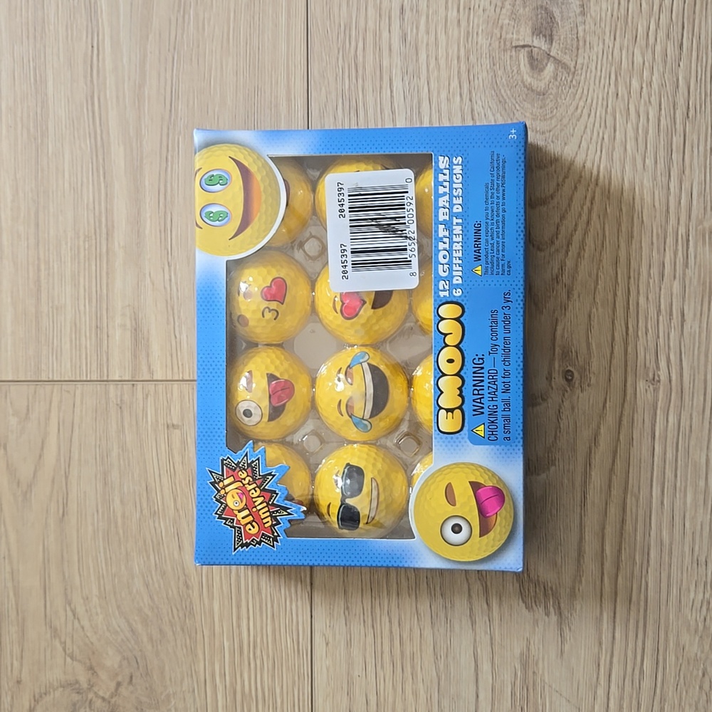 Emoji golf balls